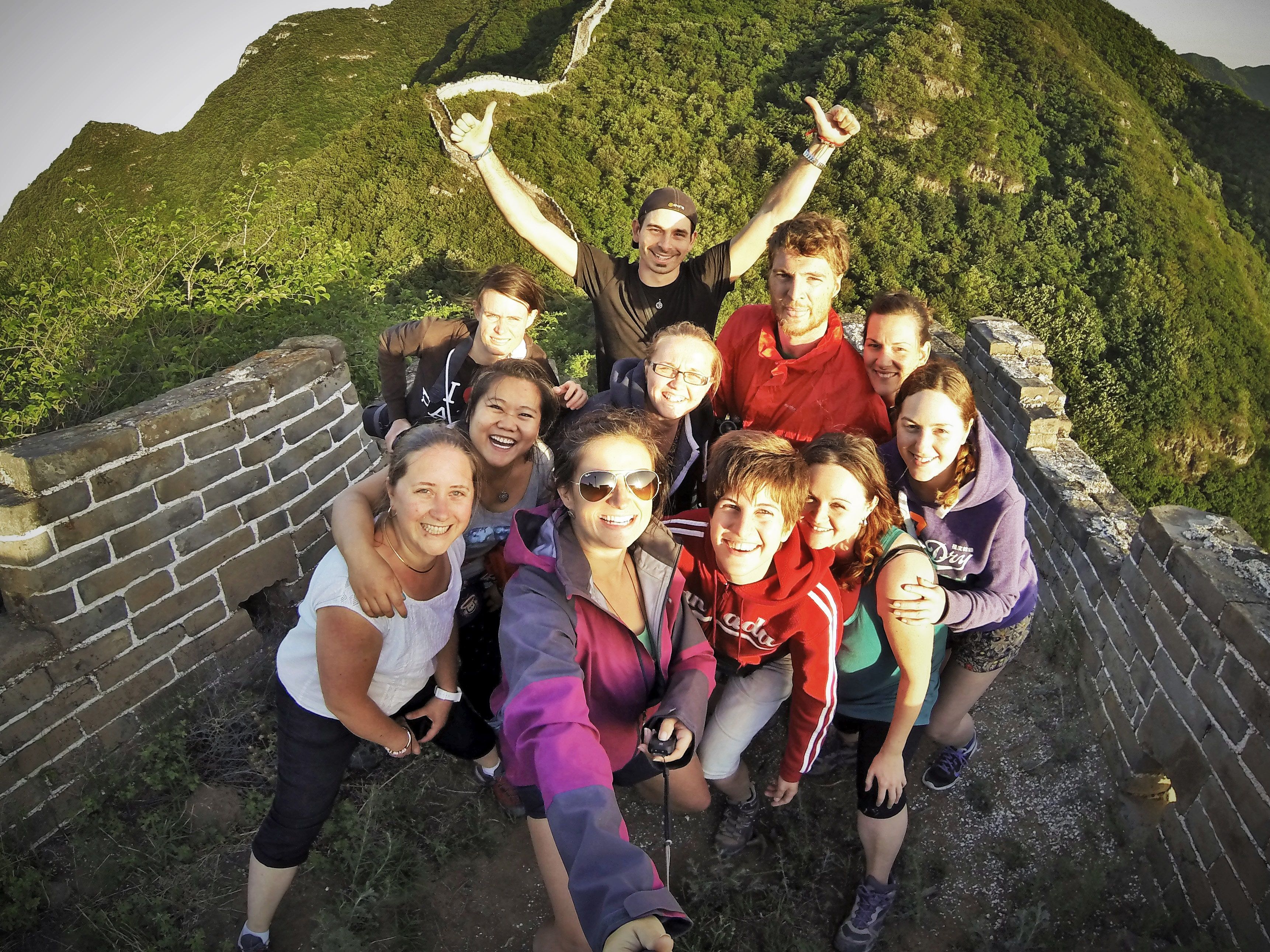 Selfie vor der chinesischen Mauer